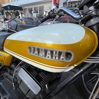 YAMAHAのロゴ部分